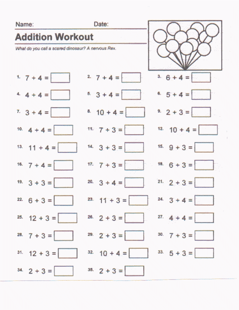 Grade 4 Kumon Math Level E Worksheets