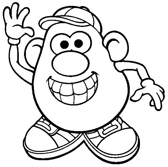 Printable Mr Potato Head Coloring Page