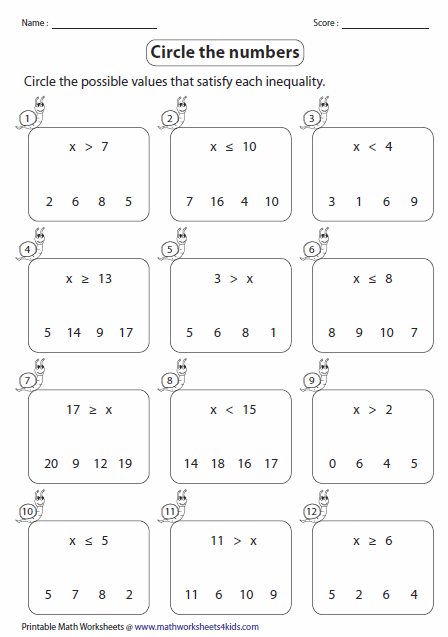 Solving Multi Step Equations And Inequalities Worksheet