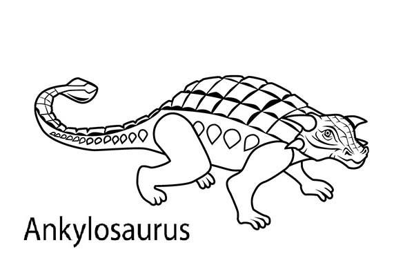 Printable Ankylosaurus Coloring Page