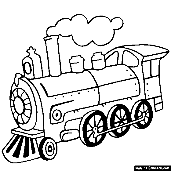 Steam Train Pictures To Color