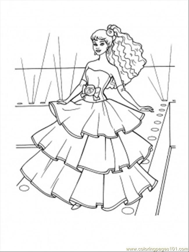 Fashion Free Barbie Coloring Pages