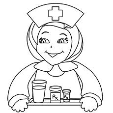 Nurse Coloring Pages For Kids