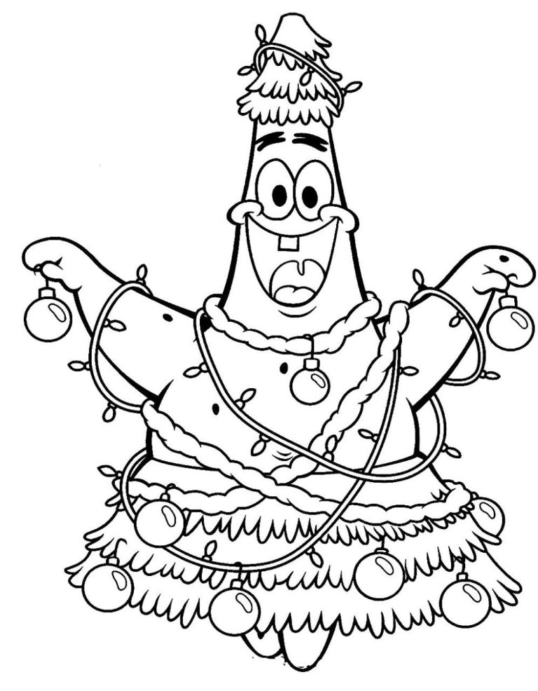 Halloween Patrick Coloring Pages