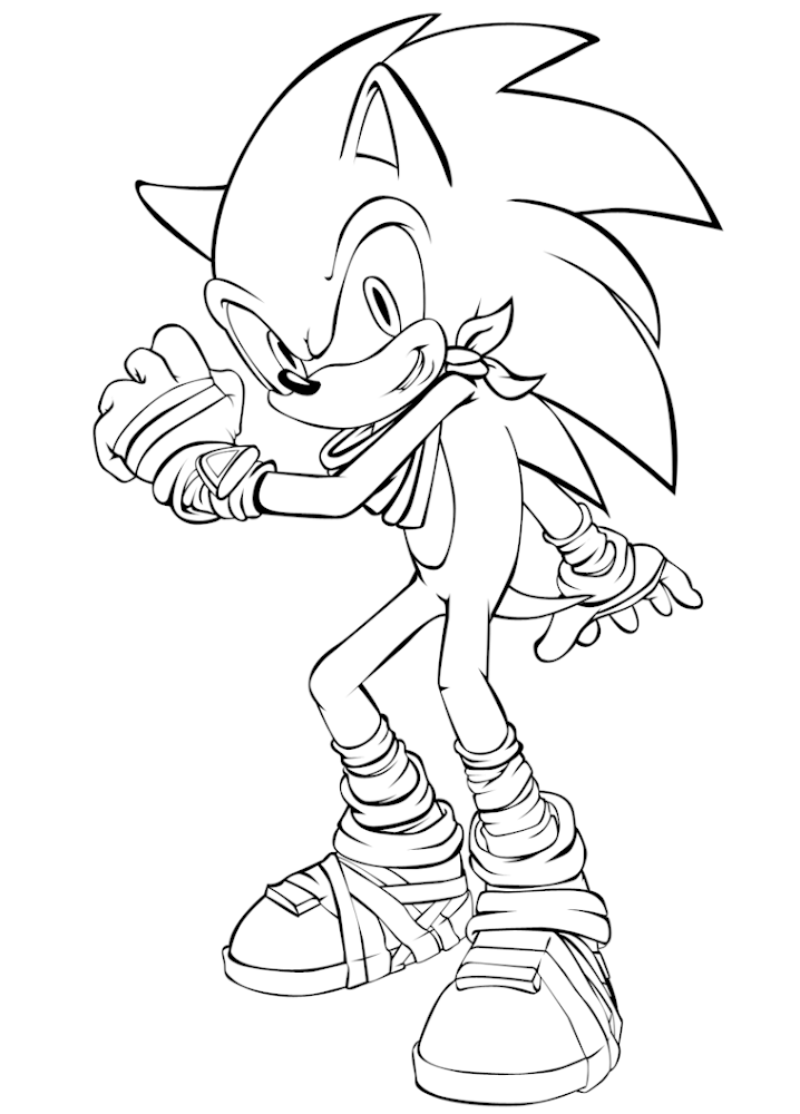Coloring Sonic The Hedgehog Worksheets
