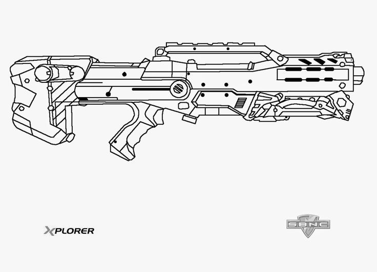 Printable Nerf Coloring Pages
