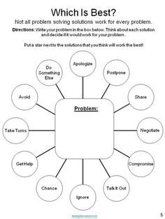 Counseling Problem Solving Worksheets For Adults