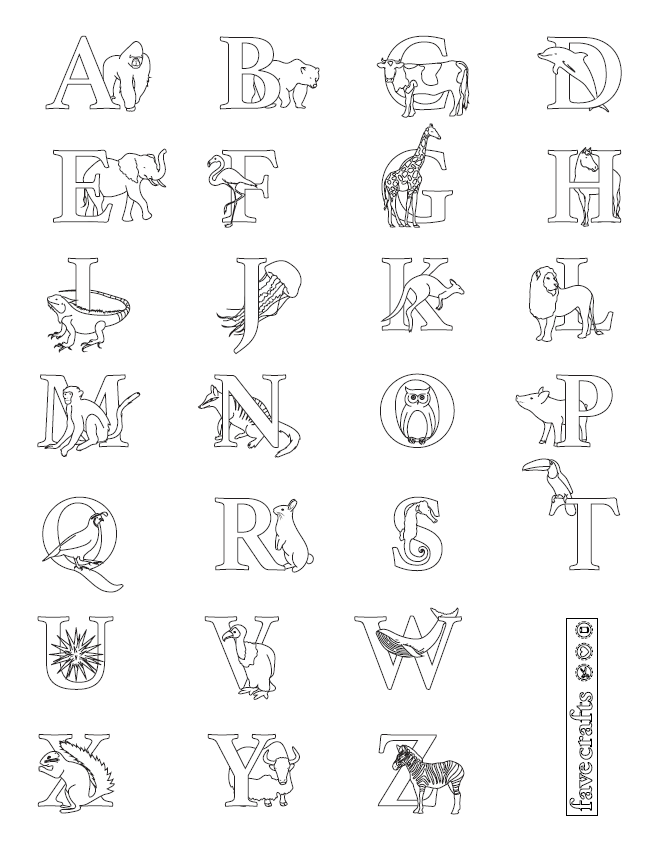 Printable Alphabet Worksheets Alphabet Coloring Pages Az Pdf