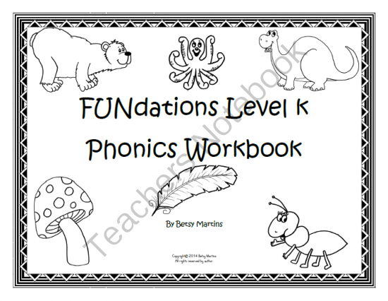 Printable Fundations Worksheets Kindergarten