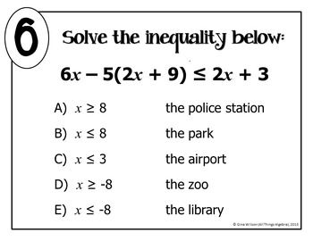 Multi Step Inequalities Word Problems Worksheet Answer Key