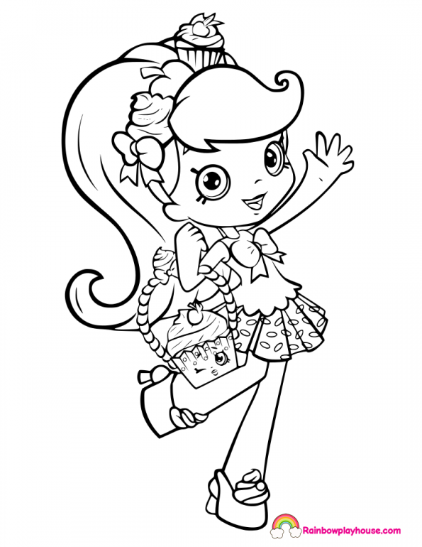 Unicorn Shoppies Coloring Pages