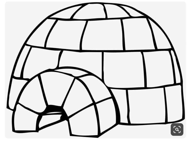 Igloo Coloring Pages