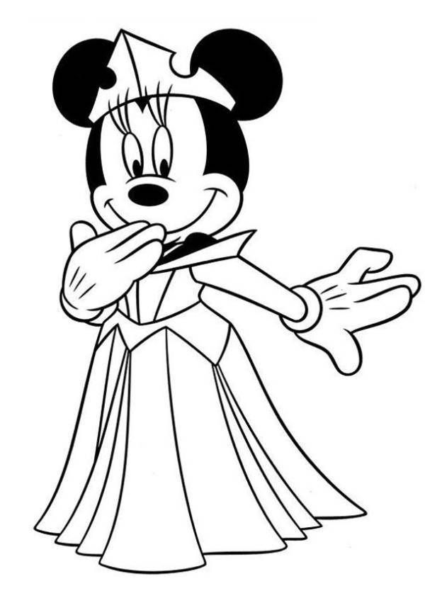 Mickey And Minnie Mouse Pictures To Color