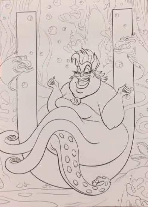 Baby Ursula Coloring Pages
