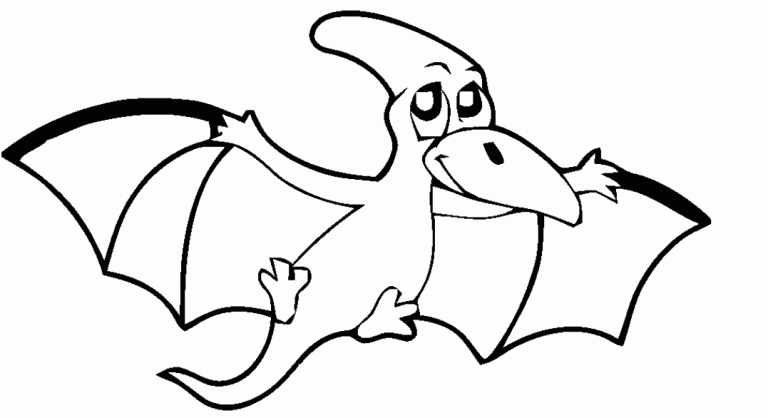 Dinosaur Pterodactyl Coloring Pages