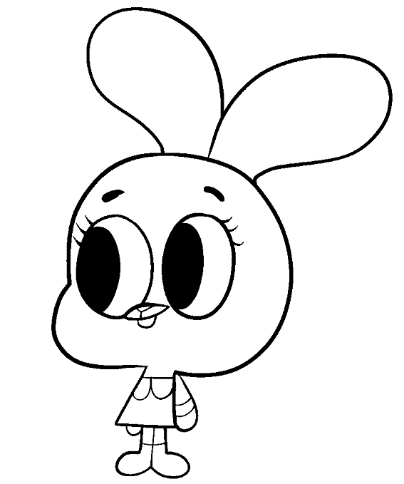 Character The Amazing World Of Gumball Coloring Pages