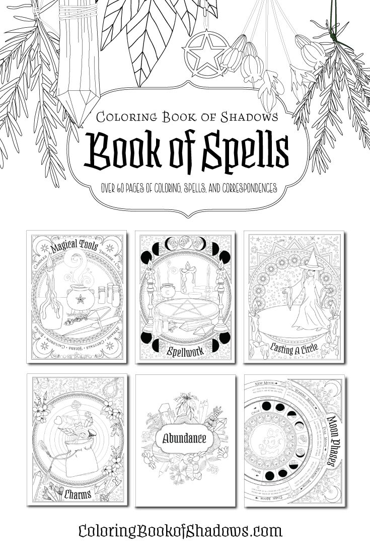 Book Of Shadows Coloring Pages Free