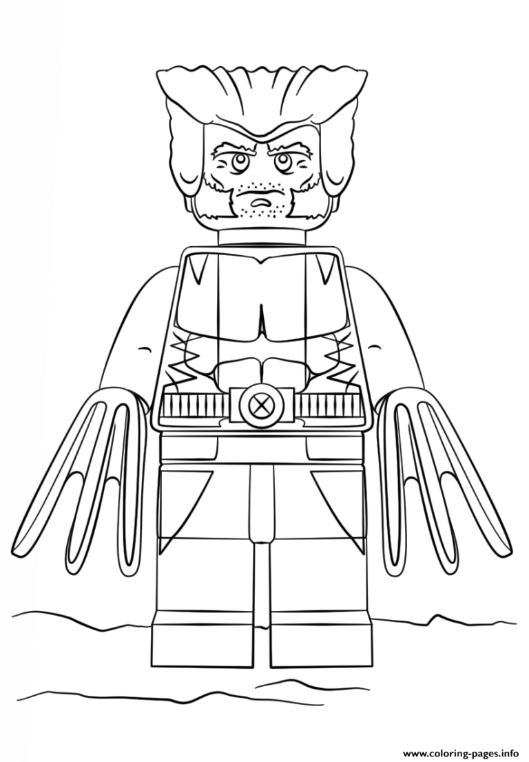 Wolverine Lego Marvel Coloring Pages