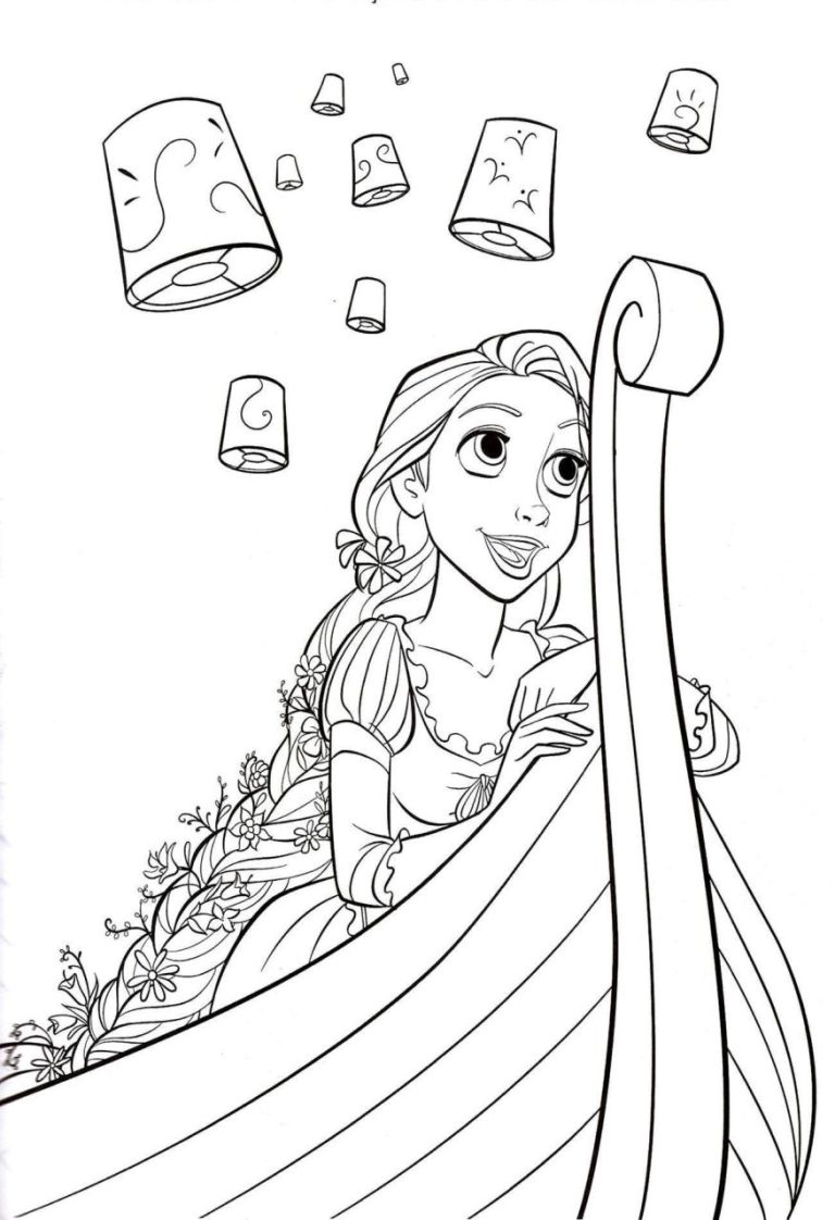 Rapunzel Coloring Sheet Printable