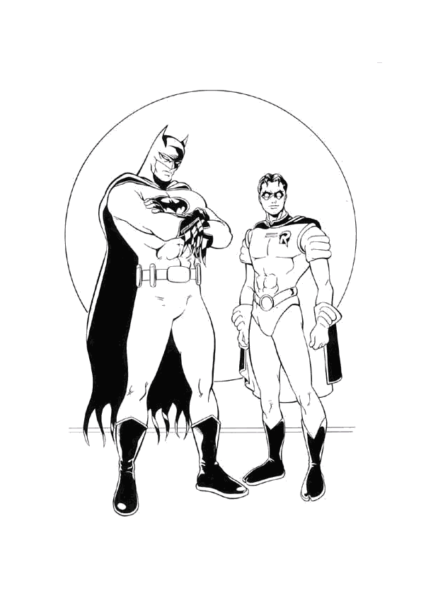 Batman And Robin Pictures To Color