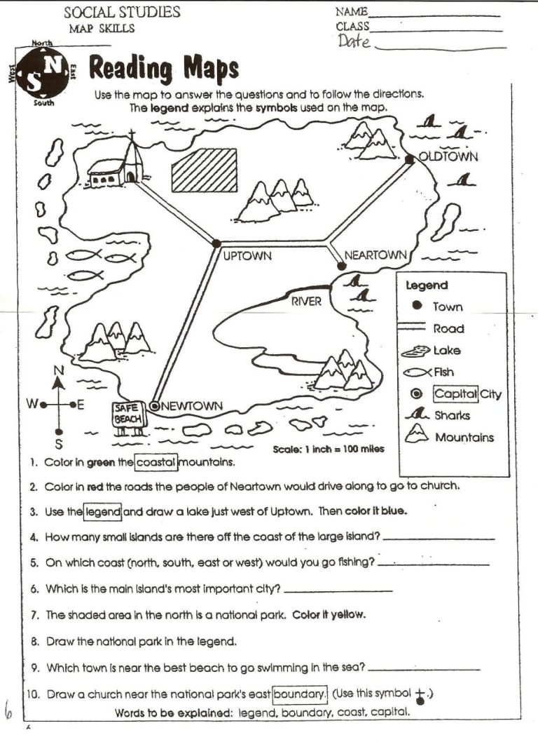 7th Grade Geography Worksheets Pdf