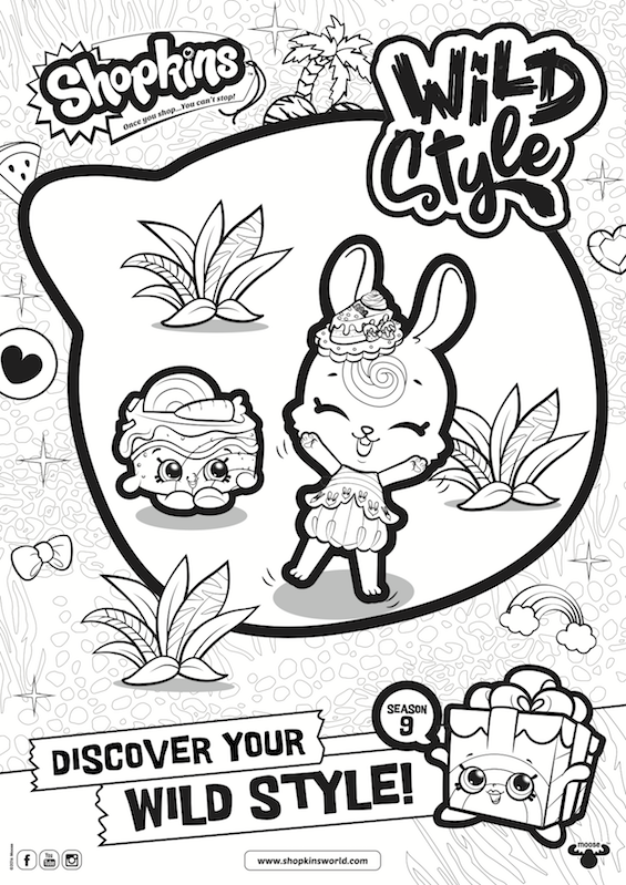 Wild Style Shoppies Coloring Pages
