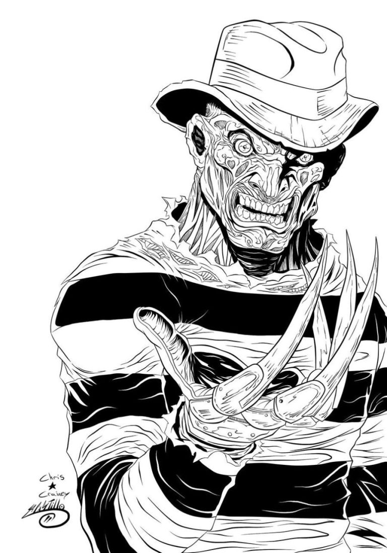 Free Freddy Krueger Coloring Pages