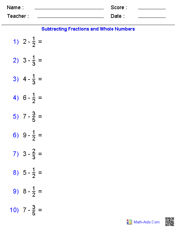 Multiplying Fractions And Mixed Numbers Worksheet 6th Grade