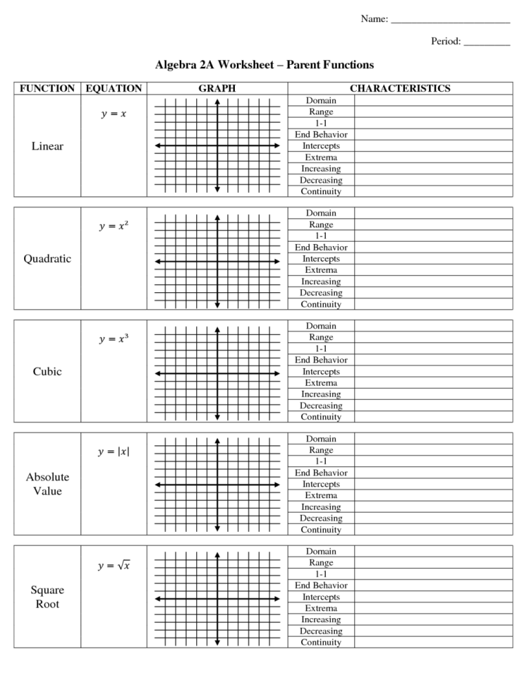 Piecewise Functions Worksheet With Answers Pdf
