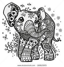 Cute Elephant Pictures To Color