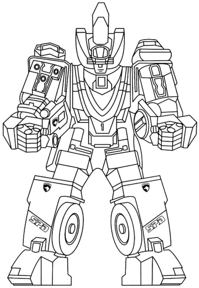 Zord Power Rangers Dino Charge Coloring Pages