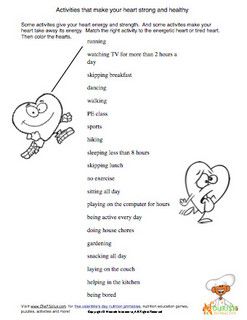 Physical Education Worksheets Elementary