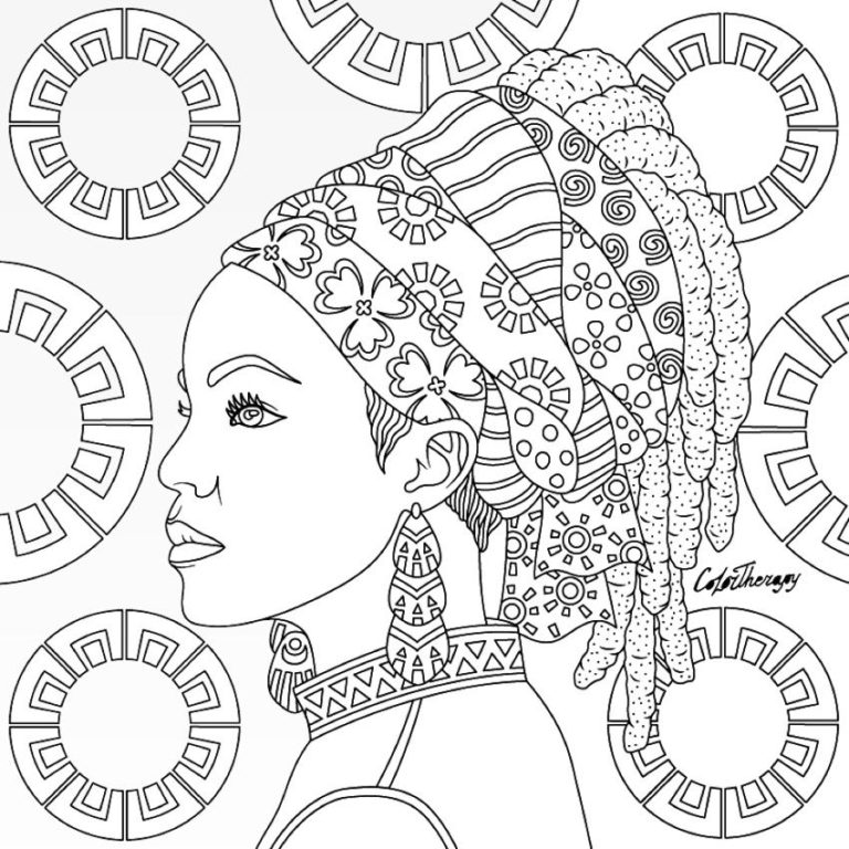 Urban African American Coloring Pages