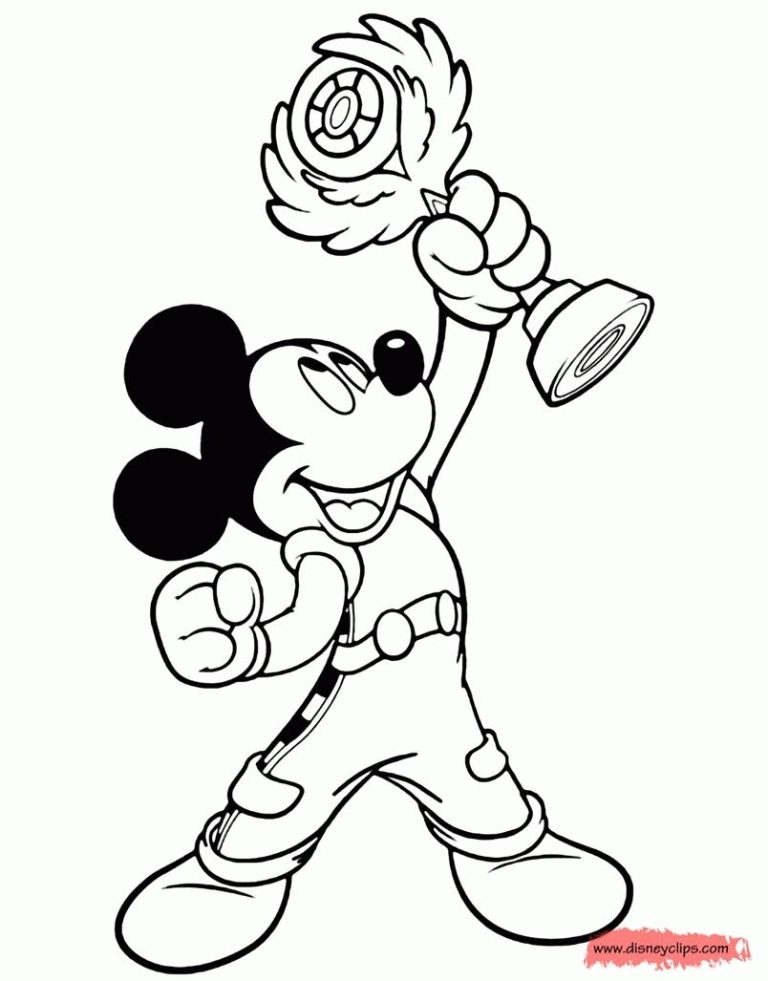 Mickey Mouse Golf Coloring Pages