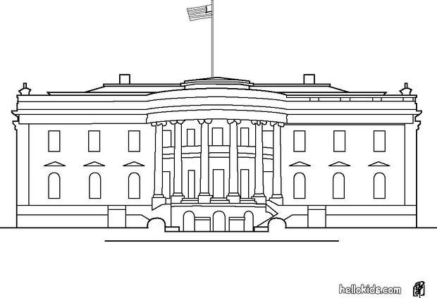 White House Coloring Sheet