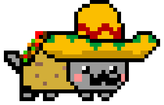 Taco Nyan Cat Coloring Pages