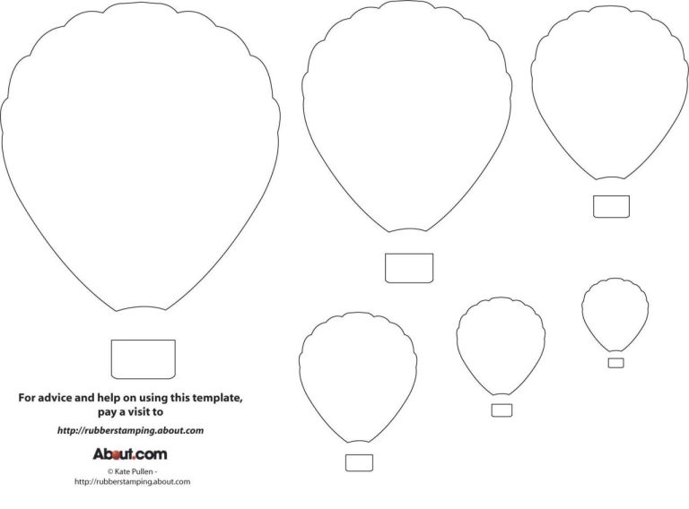 Printable Balloons Coloring Page