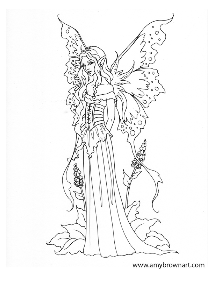 Fairy Princess Coloring Pages Printable