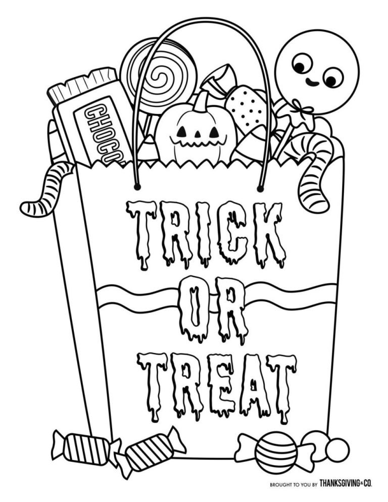 Free Halloween Coloring Pages For Children