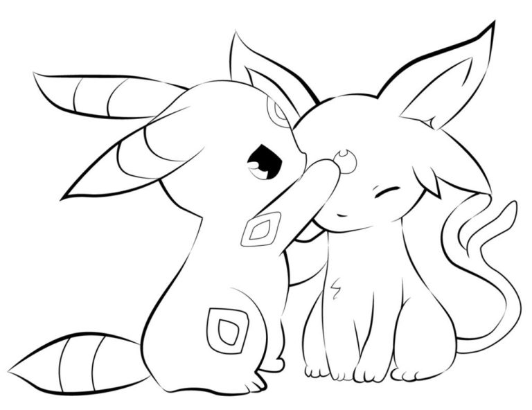 Baby Umbreon Coloring Pages