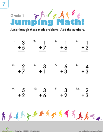 Single Digit Addition With Pictures Worksheets