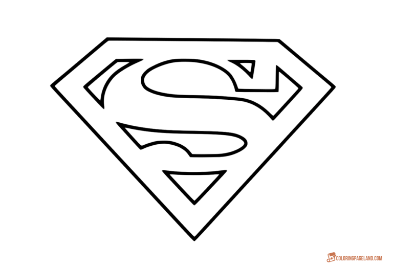 Free Printable Superhero Logo Coloring Pages