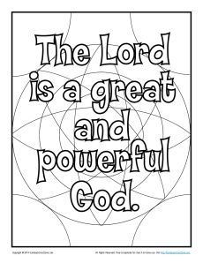 God Coloring Pages For Kids