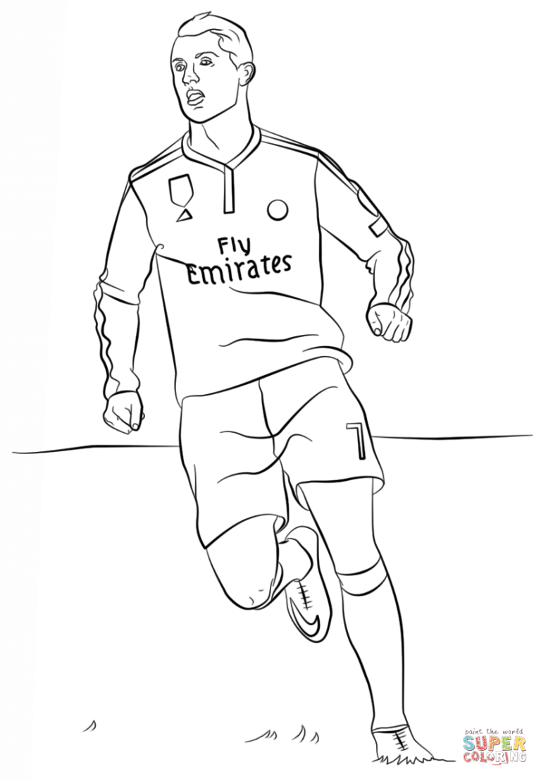 Messi Vs Ronaldo Coloring Pages