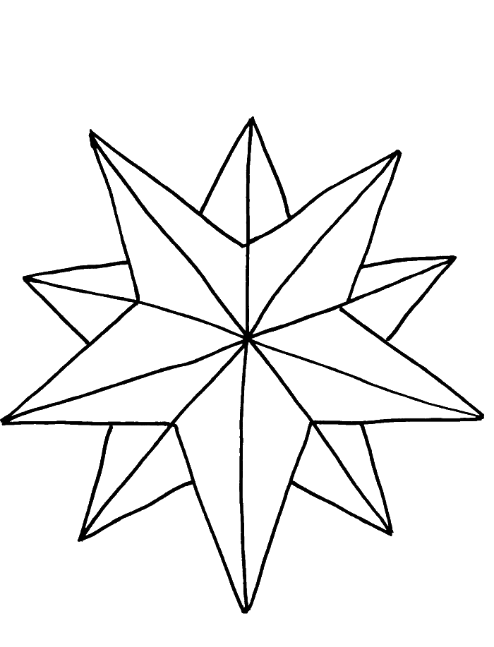 Star Colouring Template