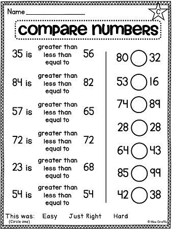 First Grade Ordering Numbers Worksheets For Grade 1