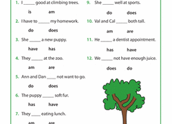 English Grammar 2nd Class Worksheet For Class 2