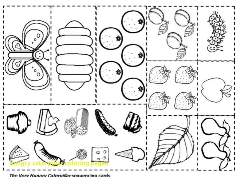 Preschool Hungry Caterpillar Coloring Page