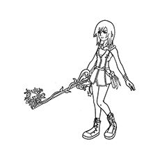 Keyblade Kingdom Hearts Coloring Pages