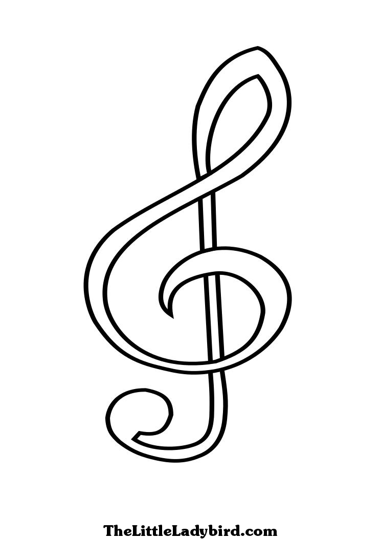 Drawing Coloring Pages Drawing Music Notes